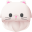 Dessin d’un chat persan blanc.